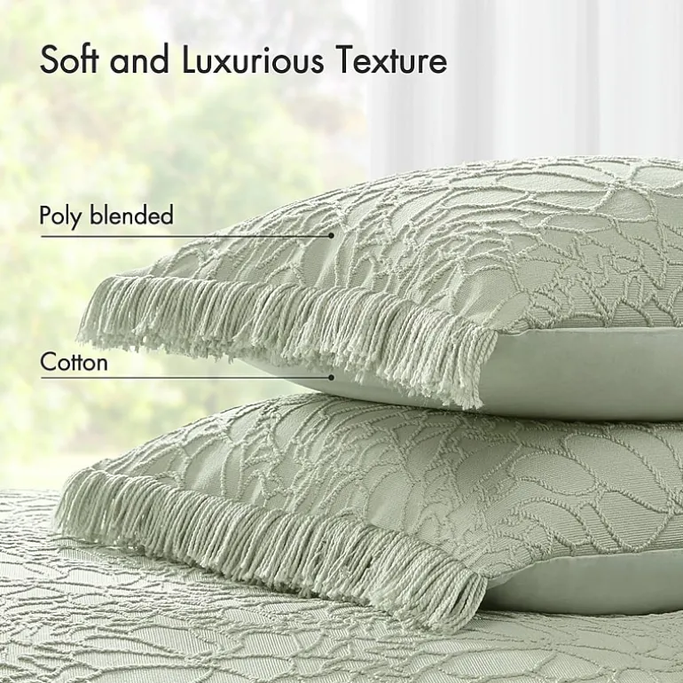 Madison Park Esme Floral Tufting Chenille 3-pc. Easy Care Bedspread Set