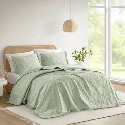 Madison Park Esme Floral Tufting Chenille 3-pc. Easy Care Bedspread Set