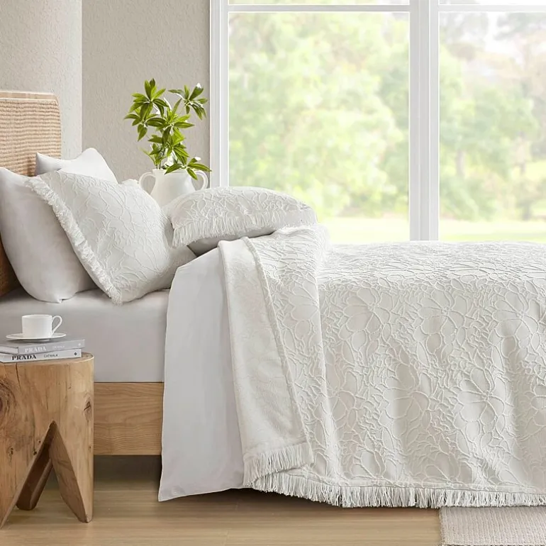 Madison Park Esme Floral Tufting Chenille 3-pc. Easy Care Bedspread Set