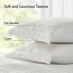 Madison Park Esme Floral Tufting Chenille 3-pc. Easy Care Bedspread Set