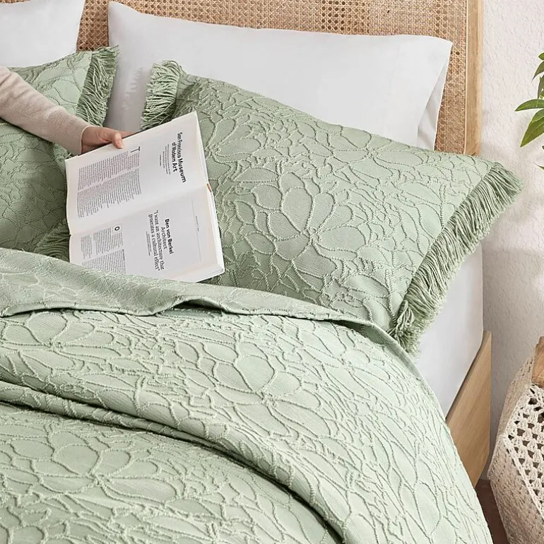 Madison Park Esme Floral Tufting Chenille 3-pc. Easy Care Bedspread Set