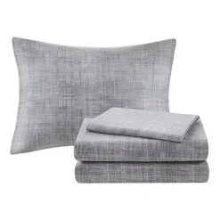 Madison Park Essentials Barret Quilt Set with Cotton Bed Sheets