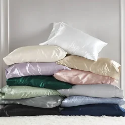 Madison Park Essentials Satin Wrinkle Resistant Pillowcase