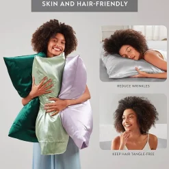 Madison Park Essentials Satin Wrinkle Resistant Pillowcase