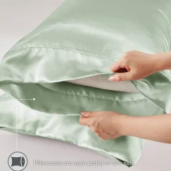 Madison Park Essentials Satin Wrinkle Resistant Pillowcase