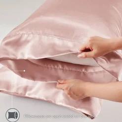 Madison Park Essentials Satin Wrinkle Resistant Pillowcase
