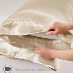 Madison Park Essentials Satin Wrinkle Resistant Pillowcase