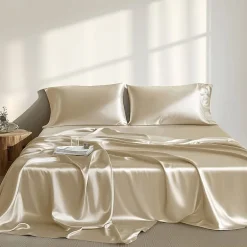 Madison Park Essentials Solid Satin 6-pc. Sheet Set