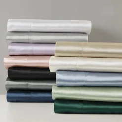 Madison Park Essentials Solid Satin 6-pc. Sheet Set