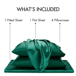 Madison Park Essentials Solid Satin 6-pc. Sheet Set