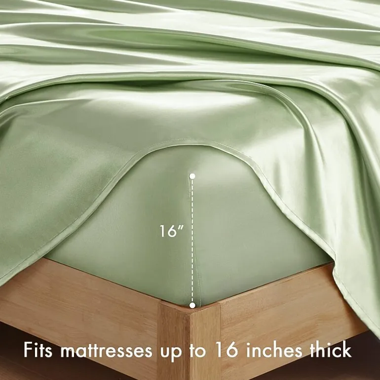 Madison Park Essentials Solid Satin 6-pc. Sheet Set