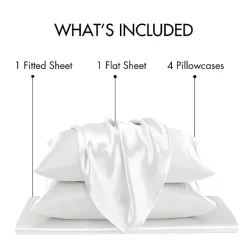 Madison Park Essentials Solid Satin 6-pc. Sheet Set