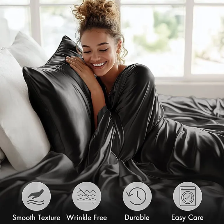 Madison Park Essentials Solid Satin 6-pc. Sheet Set