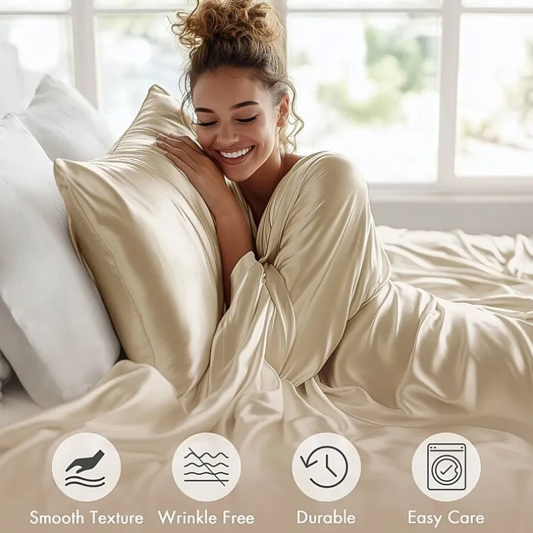 Madison Park Essentials Solid Satin 6-pc. Sheet Set