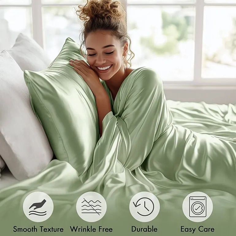 Madison Park Essentials Solid Satin 6-pc. Sheet Set