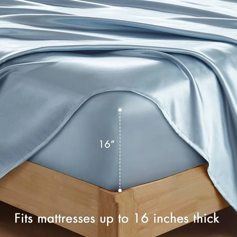 Madison Park Essentials Solid Satin 6-pc. Sheet Set