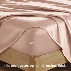 Madison Park Essentials Solid Satin 6-pc. Sheet Set
