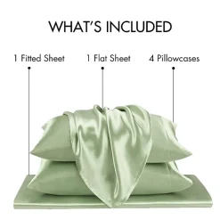 Madison Park Essentials Solid Satin 6-pc. Sheet Set