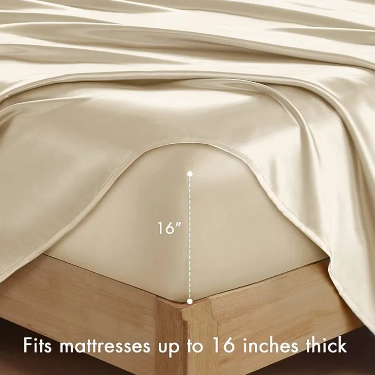 Madison Park Essentials Solid Satin 6-pc. Sheet Set