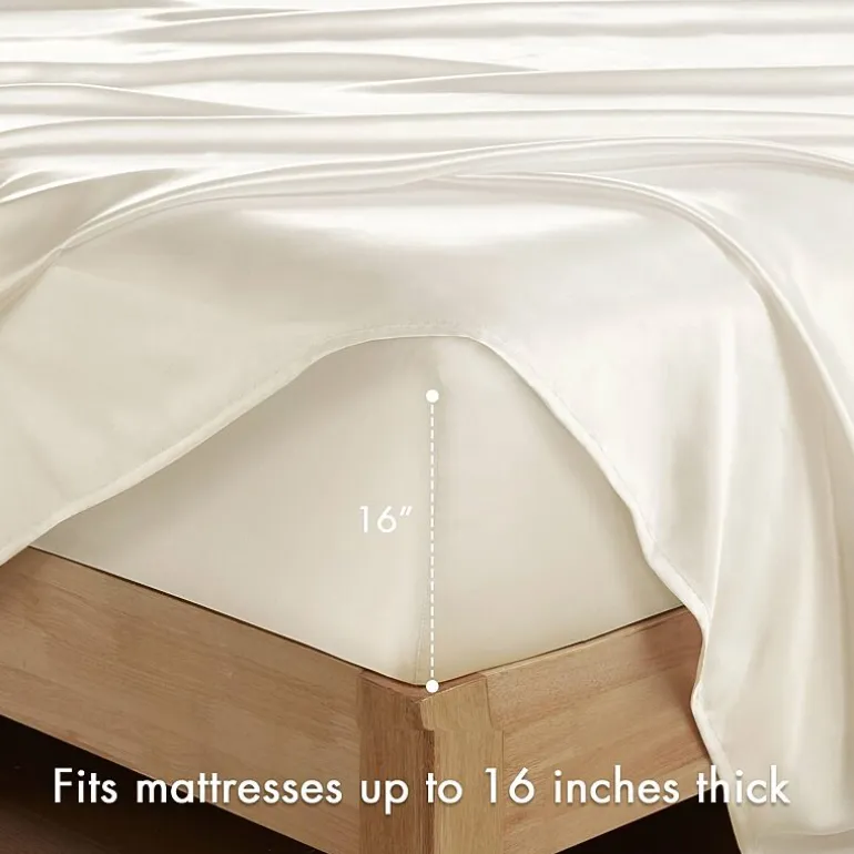 Madison Park Essentials Solid Satin 6-pc. Sheet Set
