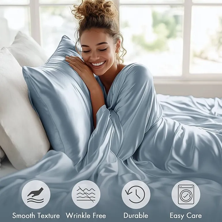 Madison Park Essentials Solid Satin 6-pc. Sheet Set