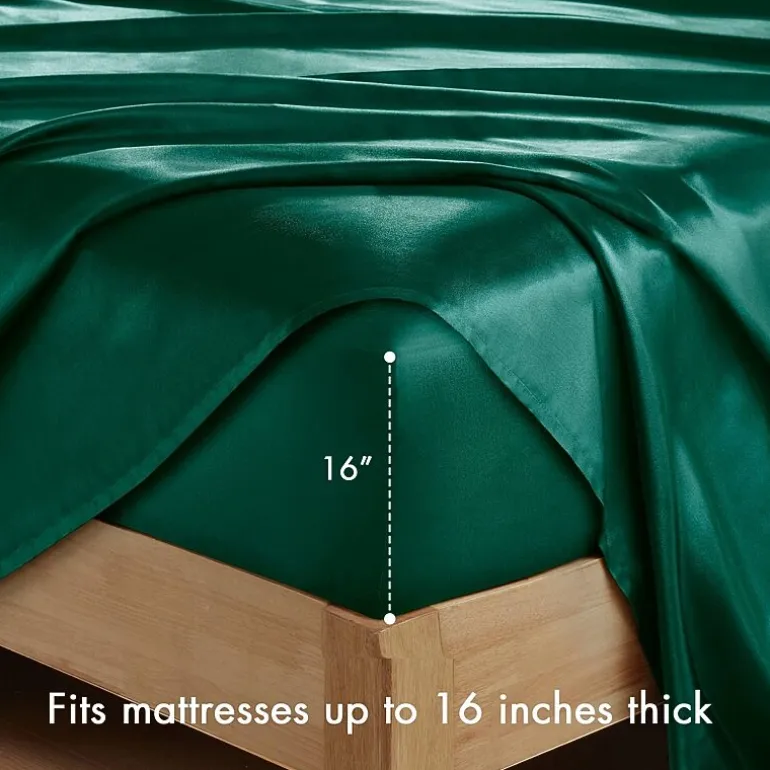 Madison Park Essentials Solid Satin 6-pc. Sheet Set