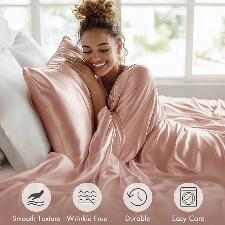 Madison Park Essentials Solid Satin 6-pc. Sheet Set
