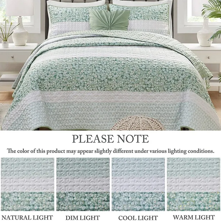 Madison Park Evian Seersucker 4-pc. Hypoallergenic Quilt Set