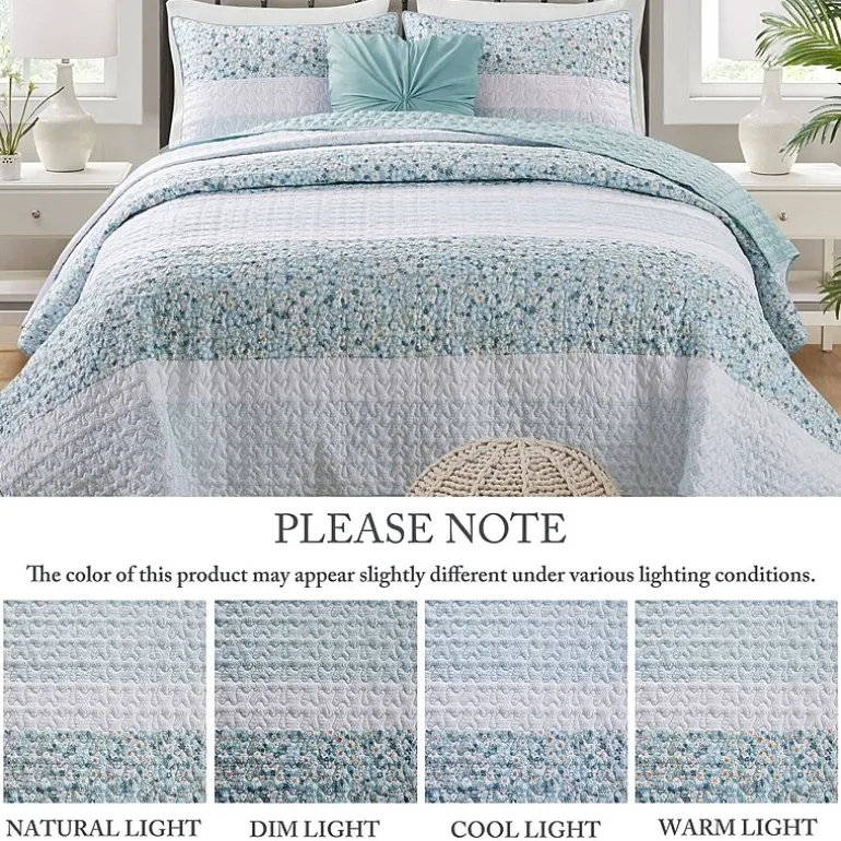 Madison Park Evian Seersucker 4-pc. Hypoallergenic Quilt Set