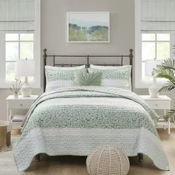 Madison Park Evian Seersucker 4-pc. Hypoallergenic Quilt Set