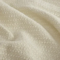 Madison Park Freshspun Basketweave 100% Cotton Blanket