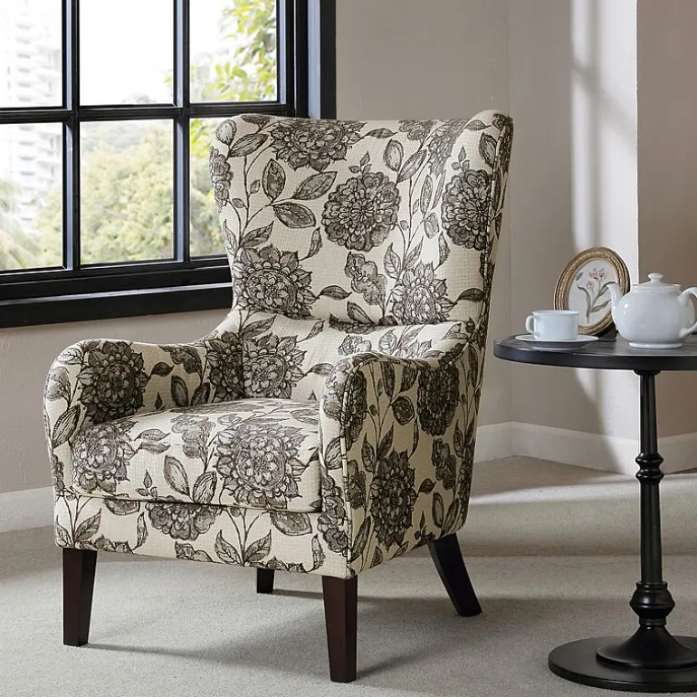 Madison Park Leda Winged-Arm Accent Chair