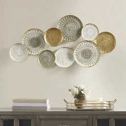 Madison Park Legion Geometric Metal Discs Wall Sculpture