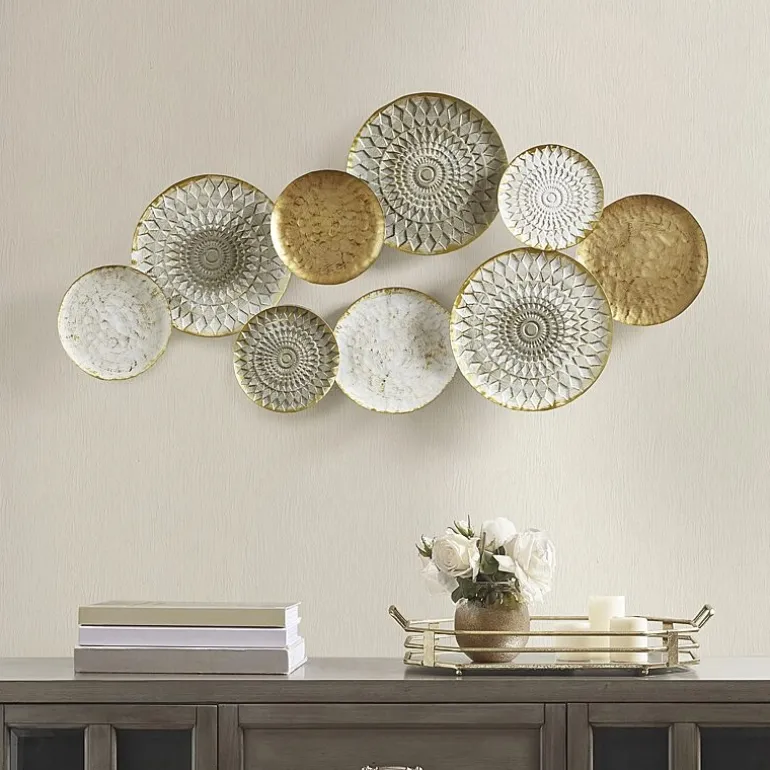 Madison Park Legion Geometric Metal Discs Wall Sculpture