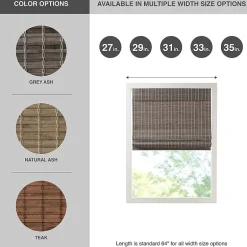 Madison Park Lyndon Cordless Light-Filtering Roman Shade
