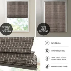 Madison Park Lyndon Cordless Light-Filtering Roman Shade