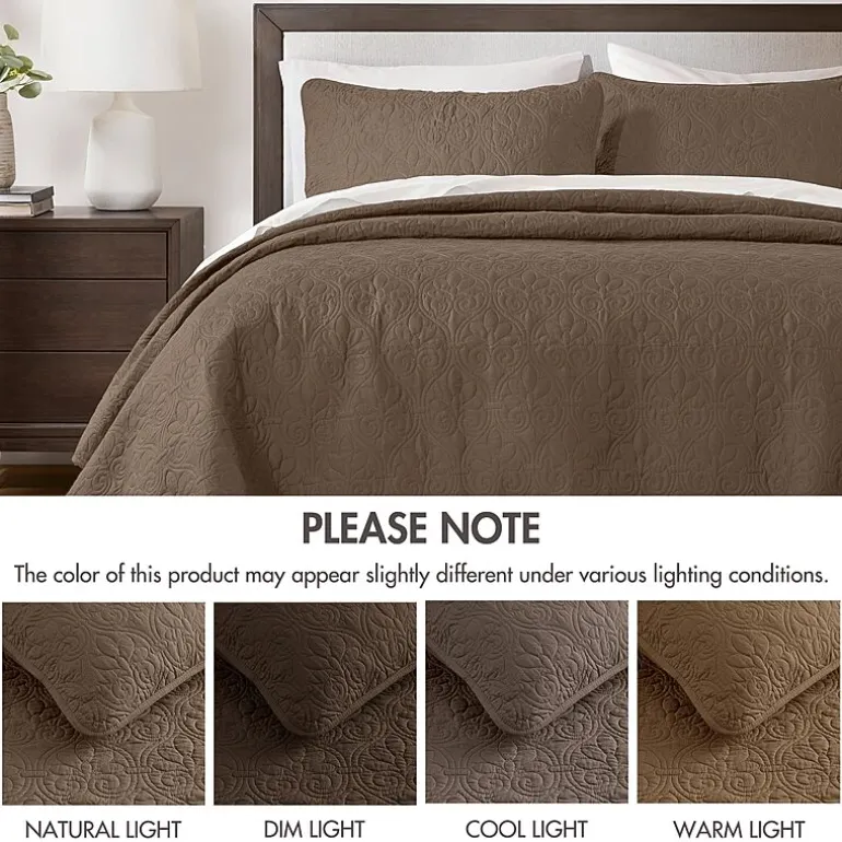 Madison Park Mansfield Antimicrobial Treated Reversible Quilt Set