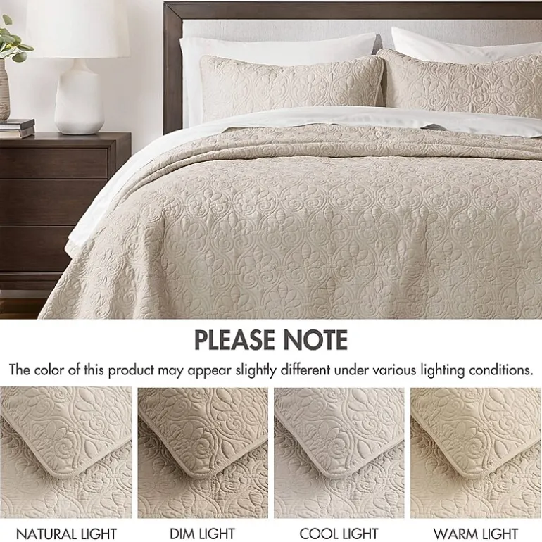 Madison Park Mansfield Antimicrobial Treated Reversible Quilt Set
