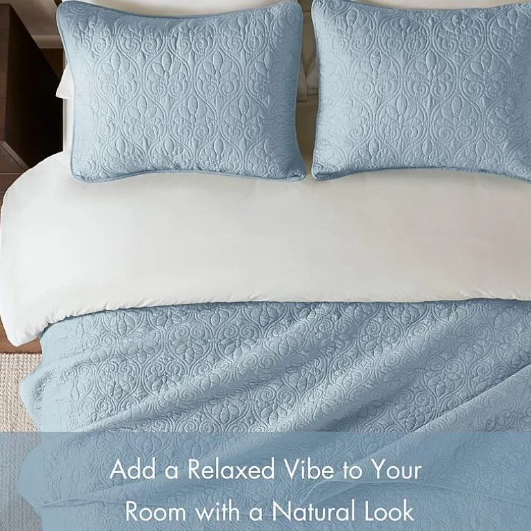 Madison Park Mansfield Antimicrobial Treated Reversible Quilt Set