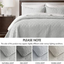 Madison Park Mansfield Antimicrobial Treated Reversible Quilt Set