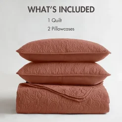 Madison Park Mansfield Antimicrobial Treated Reversible Quilt Set