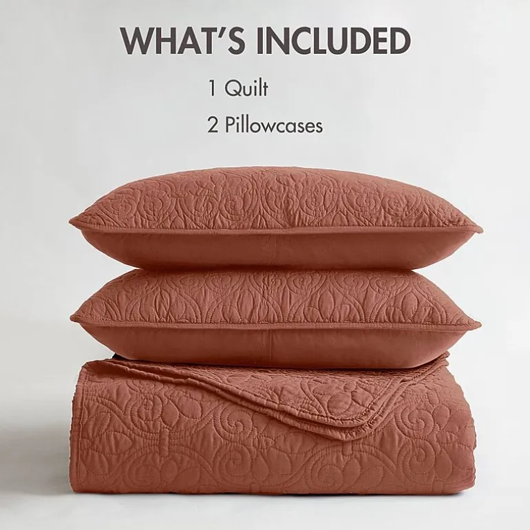 Madison Park Mansfield Antimicrobial Treated Reversible Quilt Set