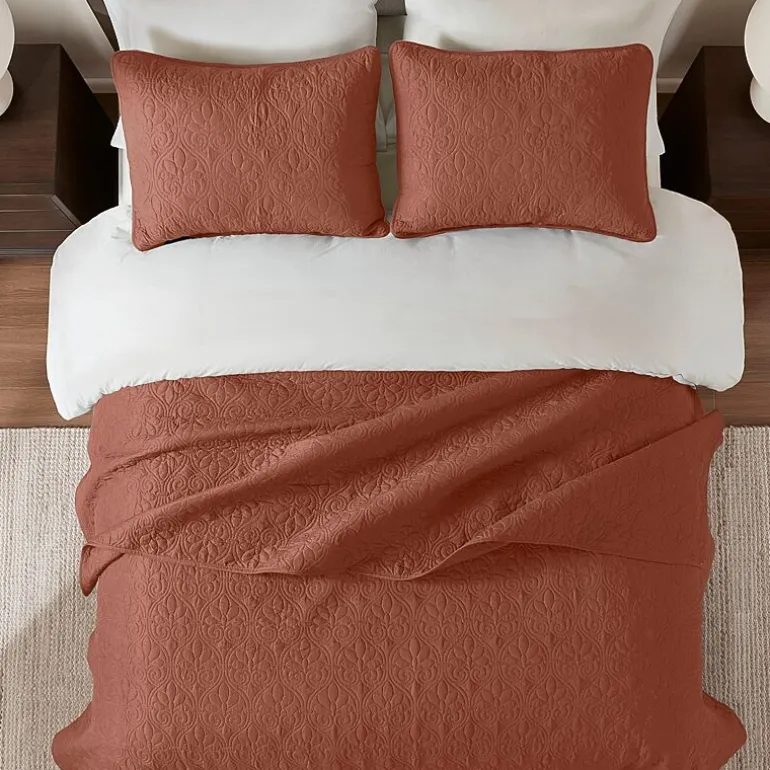 Madison Park Mansfield Antimicrobial Treated Reversible Quilt Set