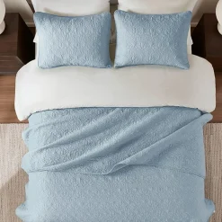 Madison Park Mansfield Antimicrobial Treated Reversible Quilt Set
