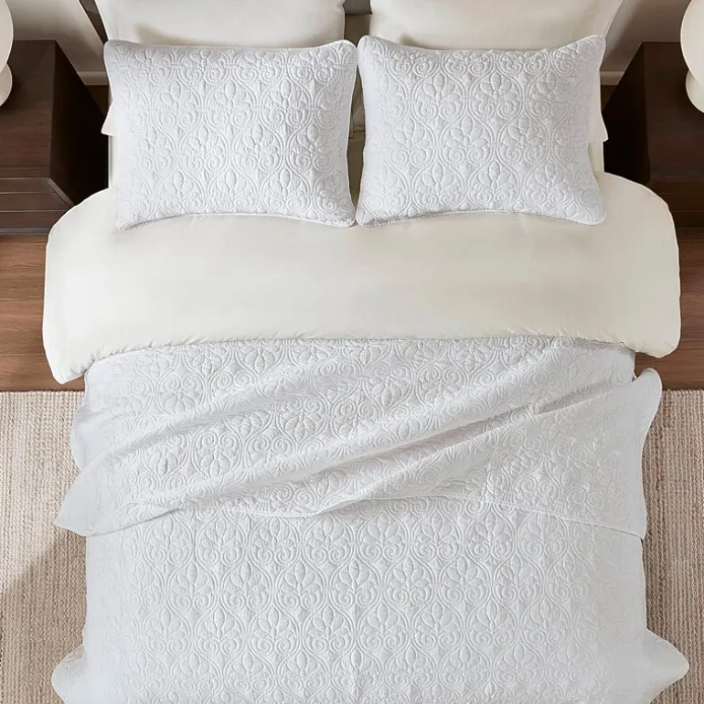 Madison Park Mansfield Antimicrobial Treated Reversible Quilt Set