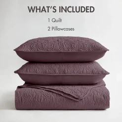 Madison Park Mansfield Antimicrobial Treated Reversible Quilt Set