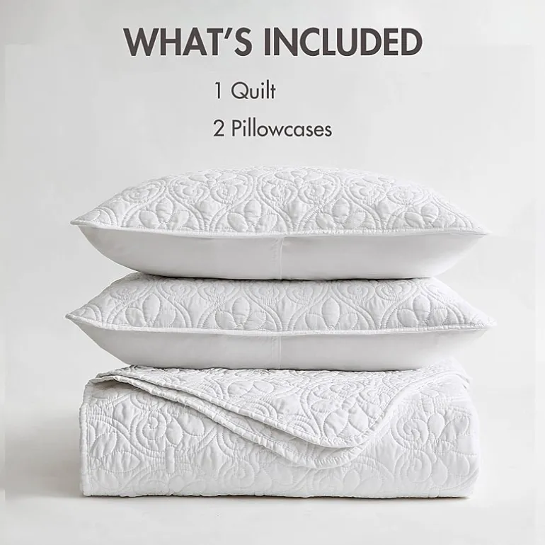 Madison Park Mansfield Antimicrobial Treated Reversible Quilt Set