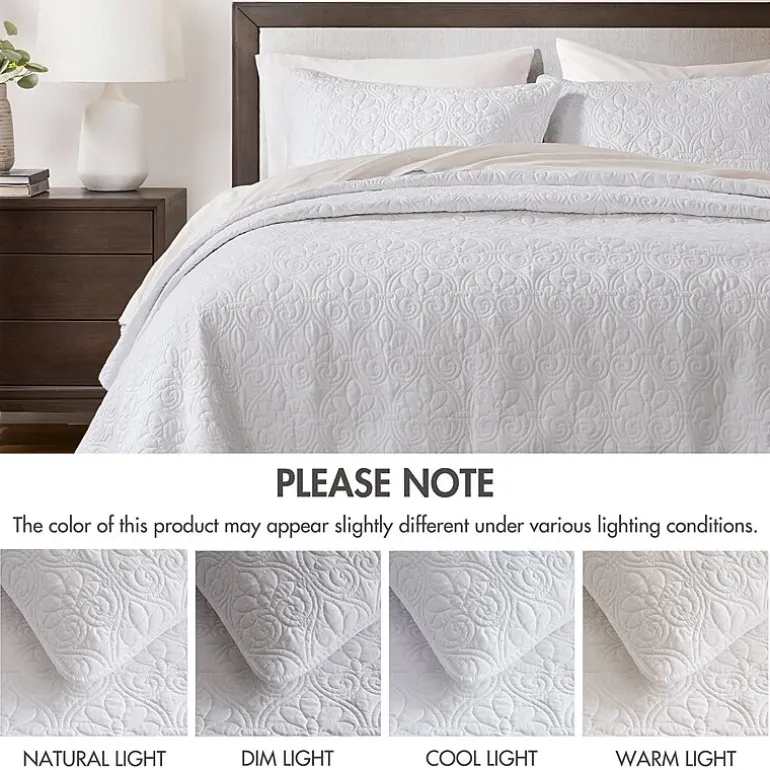 Madison Park Mansfield Antimicrobial Treated Reversible Quilt Set