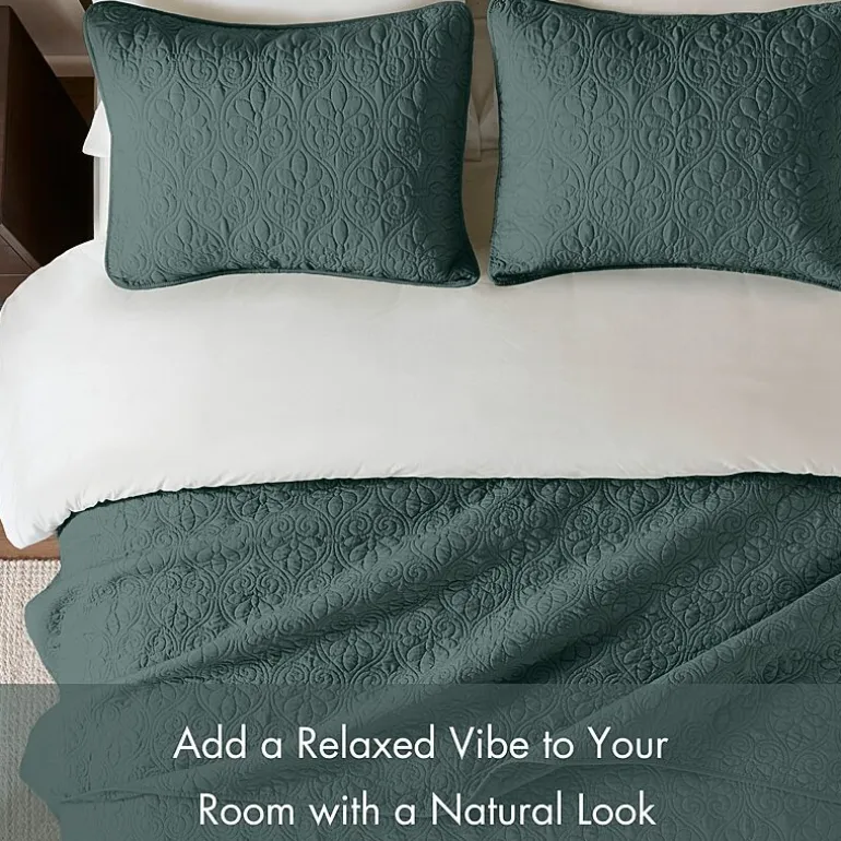 Madison Park Mansfield Antimicrobial Treated Reversible Quilt Set