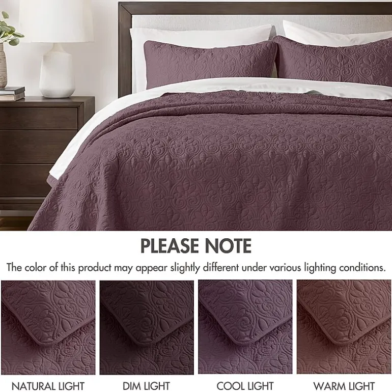 Madison Park Mansfield Antimicrobial Treated Reversible Quilt Set